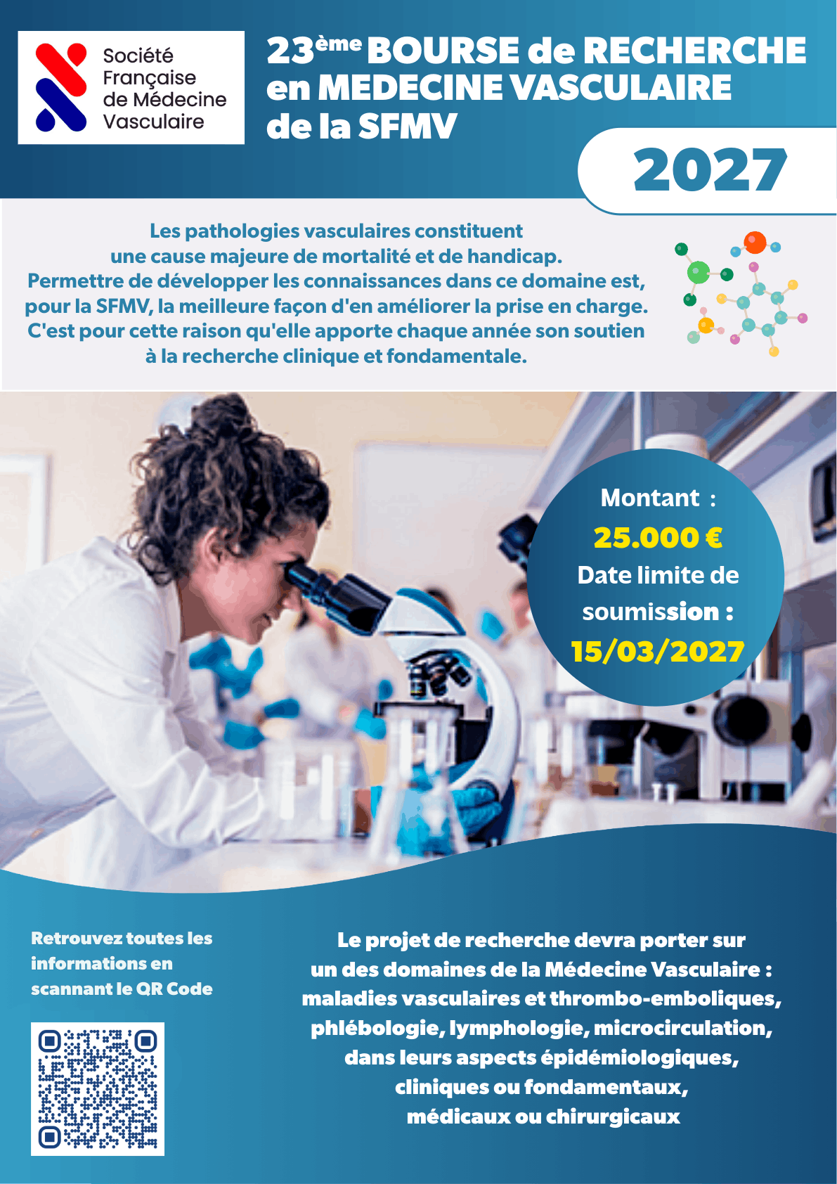 Bourse de recherche SFMV 2027